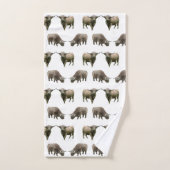 Highland Cow Frenzy Badewanne Handtuch Set (Handtuch)
