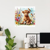 Highland Cow & Friends 1 Poster (Heimbüro)