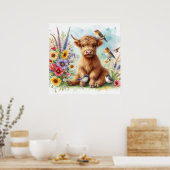 Highland Cow & Friends 1 Poster (Küche)