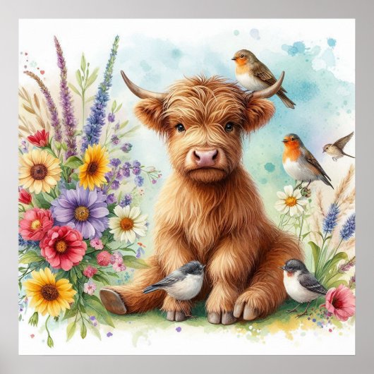 Highland Cow & Friends 1 Poster (Vorne)