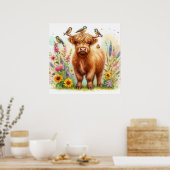 Highland Cow & Friends 2 Poster (Küche)