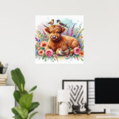 Highland Cow & Friends 3 Poster (Heimbüro)