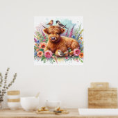 Highland Cow & Friends 3 Poster (Küche)