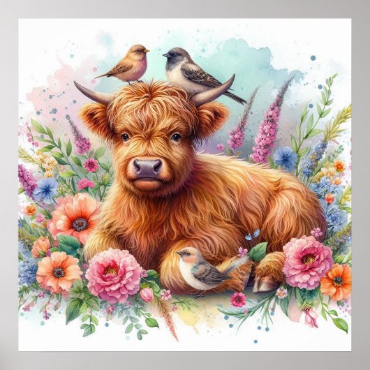 Highland Cow & Friends 3 Poster (Vorne)