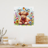 Highland Cow & Friends 4 Poster (Küche)
