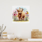 Highland Cow & Friends 6 Poster (Küche)