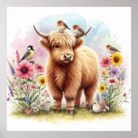 Highland Cow & Friends 6 Poster (Vorne)