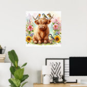 Highland Cow & Friends 7 Poster (Heimbüro)