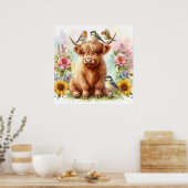 Highland Cow & Friends 7 Poster (Küche)