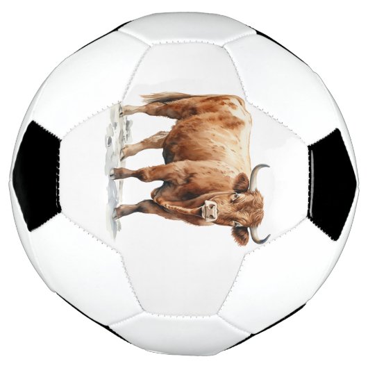 Highland Cow Fußball (Gedreht)