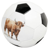 Highland Cow Fußball (Dreiviertel)