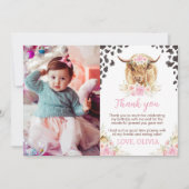 Highland Cow Geburtstagsparty Danke Karte (Vorderseite)