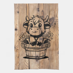 Highland Cow Geschirrtuch