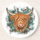 Highland Cow Getränkeuntersetzer (Vorne)