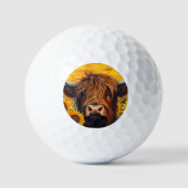Highland Cow Golfball (Vorderseite)