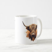 Highland-Cow-Grußkarte - Kaffeetasse (VorderseiteRechts)