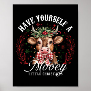 Highland Cow haben sich selbst ein Mooey Little Ch Poster