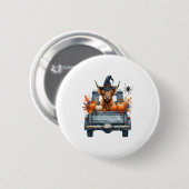 Highland Cow Halloween Fall Button (Vorne & Hinten)