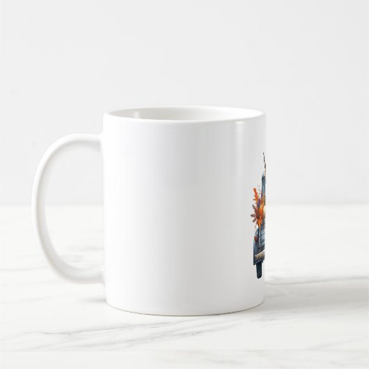 Highland Cow Halloween Fall Kaffeetasse (Links)