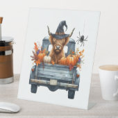 Highland Cow Halloween Fall Sockelschild (In Situ)