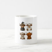 Highland Cow Halloween Funny Fall Spooky Kaffeetasse (Mittel)