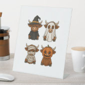 Highland Cow Halloween Funny Fall Spooky Sockelschild (In Situ)