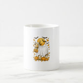 Highland Cow Halloween in Ghost Costume Kaffeetasse (Mittel)