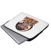 Highland Cow Halloween Spooky Saison Laptopschutzhülle (Vorne Knopf)