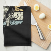 Highland Cow Highland Cows Retro Geschirrtuch (Viertel Falte)