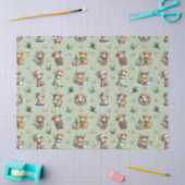 Highland Cow Holiday Parade Seidenpapier (Basteln)