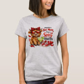Highland Cow Hot Mess Funny Humorous Sarcastic T-Shirt (Vorderseite)