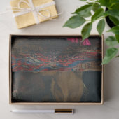 Highland Cow in Boho Style Decoupage Seidenpapier (Geschenk)