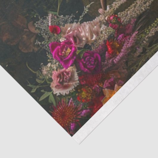 Highland Cow in Boho Style Decoupage Seidenpapier (Ausschnitt)