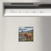 Highland Cow in Schottland Travel Magnet (In Situ (Geschirrspüler))