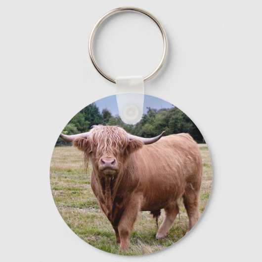 Highland Cow Keyring Schlüsselanhänger (Vorderseite)