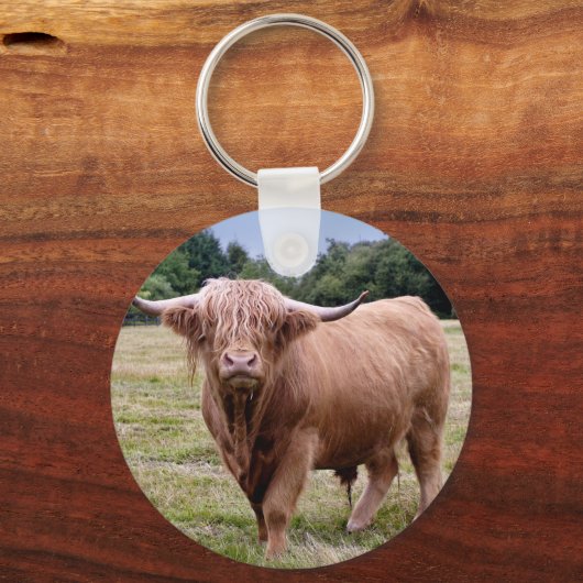 Highland Cow Keyring Schlüsselanhänger (Vorderseite)