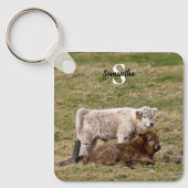 Highland Cow Keyring Schlüsselanhänger (Vorderseite)