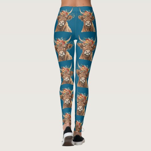 Highland Cow. Leggings (Rückseite)