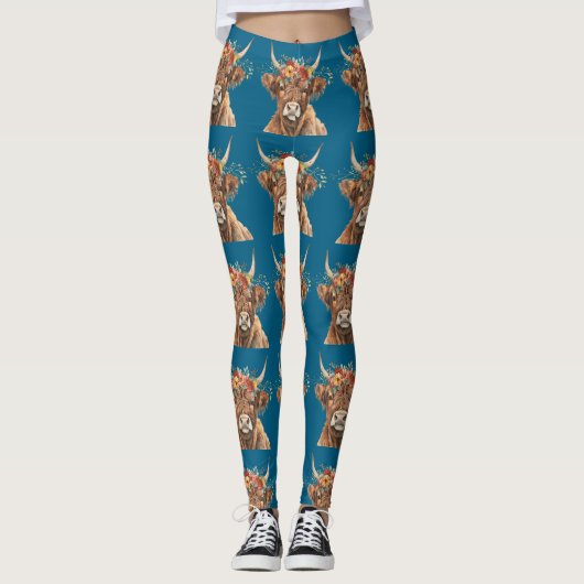 Highland Cow. Leggings (Vorderseite)