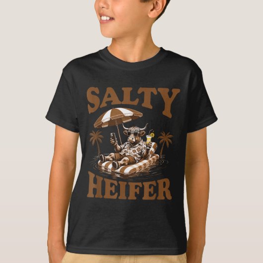Highland Cow Lovers Salty Heifer Trocal For Women T-Shirt (Vorderseite)