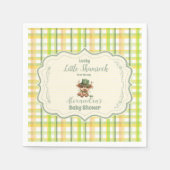 Highland Cow Lucky Little Kleeblatt Serviette (Vorderseite)