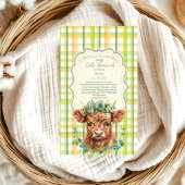 Highland Cow Lucky Little Sha Books für Baby Enclo Begleitkarte