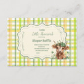 Highland Cow Lucky Little Shamroc Diapper Raffle Begleitkarte (Vorderseite)