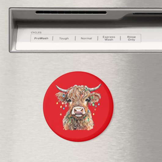 Highland Cow Magnet (In Situ (Geschirrspüler))