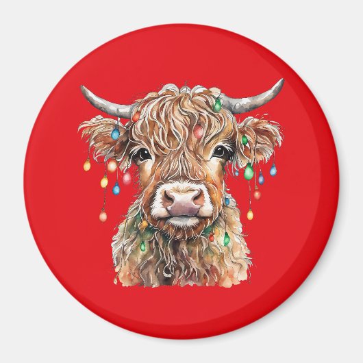 Highland Cow Magnet (Vorne)