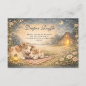 Highland Cow Meadow Diapper Raffle Begleitkarte (Vorderseite)