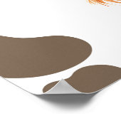 Highland Cow mein erstes Rodeo-Meilenstein Geburts Poster (Ecke)