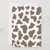 Highland Cow meine erste Rodeo 1. Geburtstag Einladung (Rückseite)