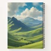 Highland Cow mit MacGregor Tartan Scarf Notizblock (Rückseite)