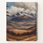 Highland Cow mit MacKenzie Jagd Tartan Scarf Notizblock (Rückseite)